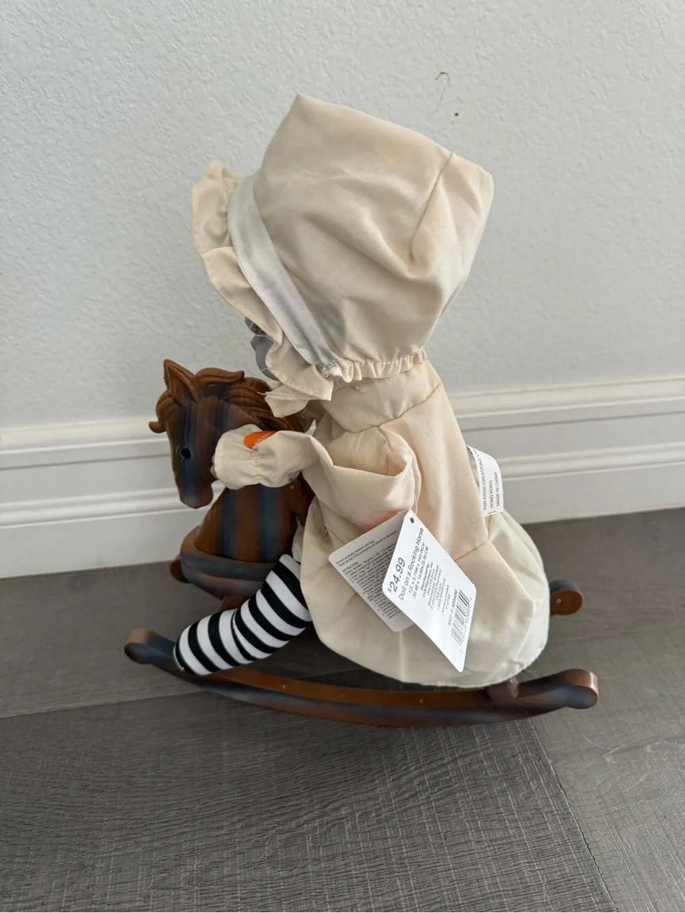 NWT Spooky Village Creepy Rocking Horse Baby: Plays Ring Around the Rosie